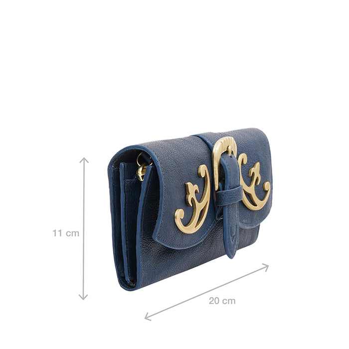 Durango W1 Blue Leather Sling Wallet