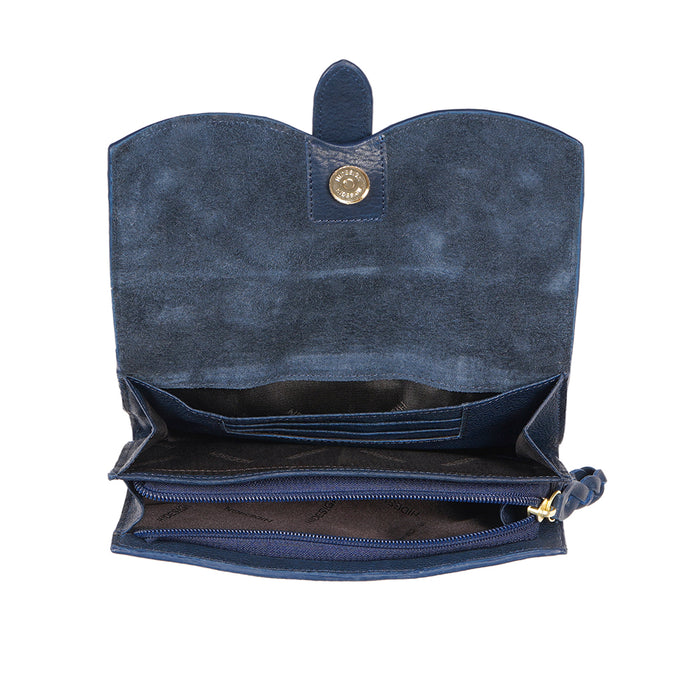 Durango W1 Blue Leather Sling Wallet