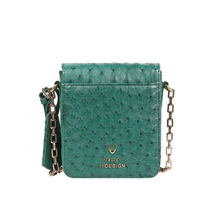Eda 02 Green Leather Sling Bag