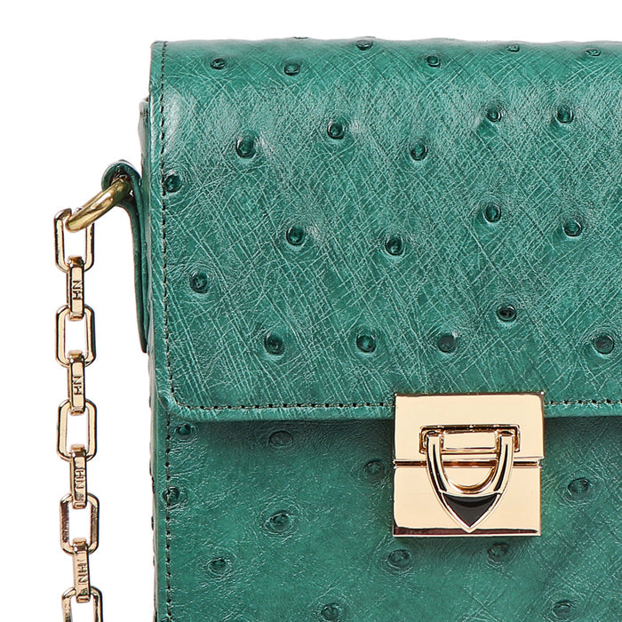 Eda 02 Green Leather Sling Bag