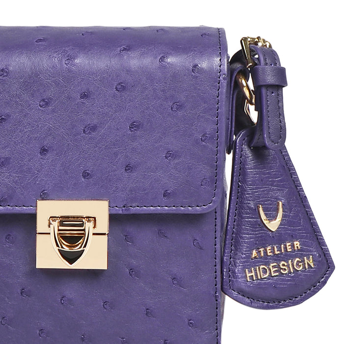 Eda 02 Violet Leather Sling Bag