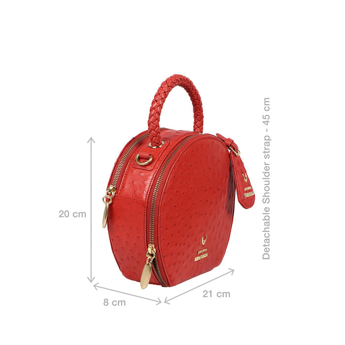 Eda 05 Red Leather Shoulder Bag