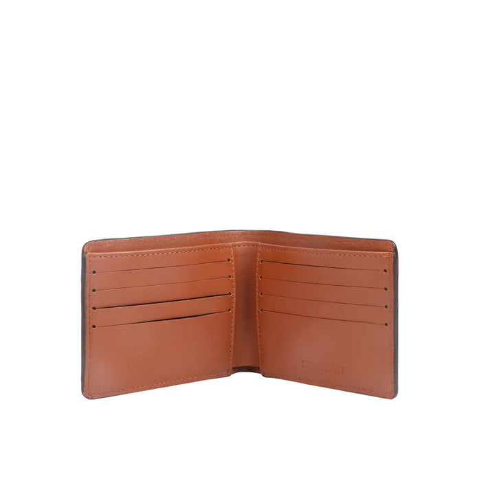 Ee -355-017 Brown Leather Bi-Fold Wallet