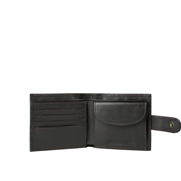 Ee 010Sc  Brown Leather Bi-Fold Wallet