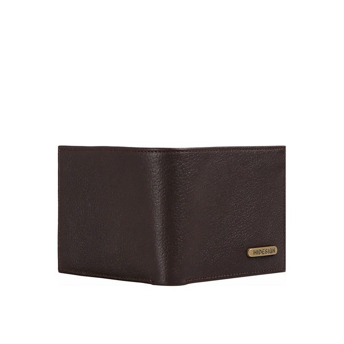 Ee 017Sc  Brown Leather Bi-Fold Wallet
