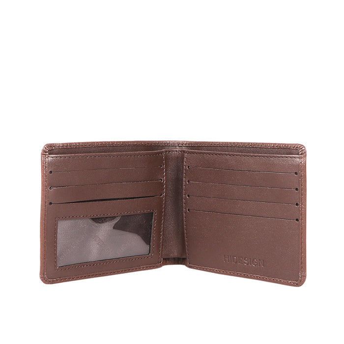 Ee 036-02  Brown Leather Bi-Fold Wallet