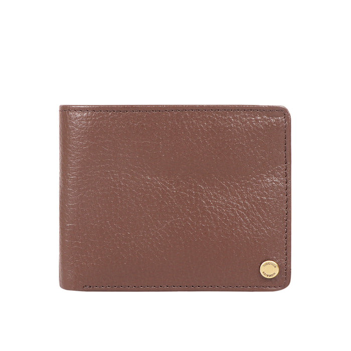 Ee 036-02  Brown Leather Bi-Fold Wallet