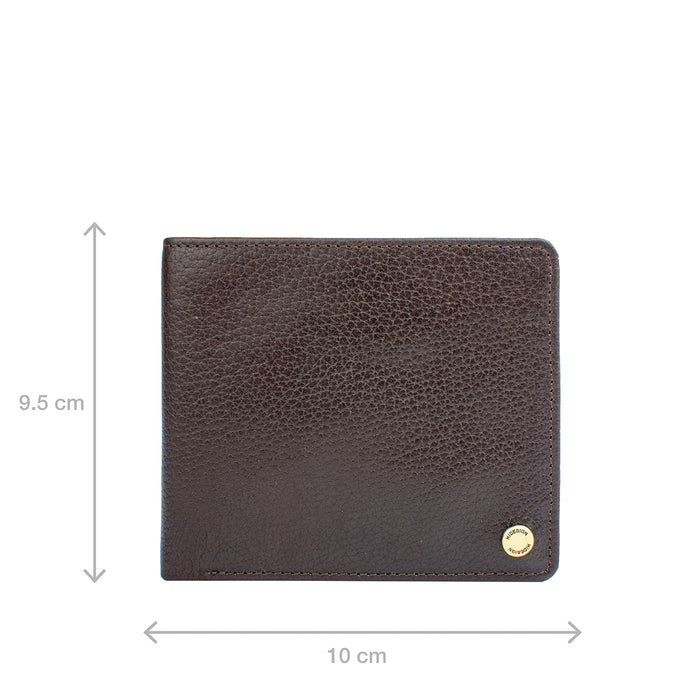 Ee 036-02  Brown Leather Bi-Fold Wallet