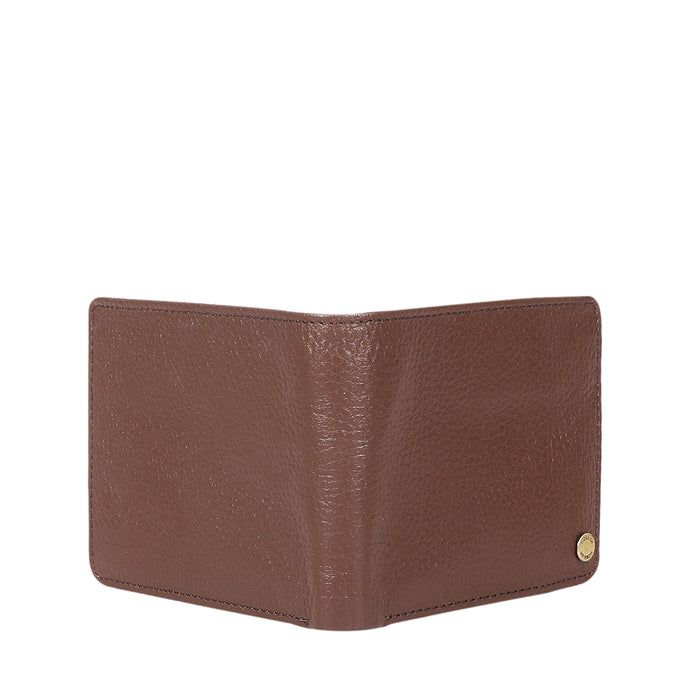 Ee 036-02  Brown Leather Bi-Fold Wallet