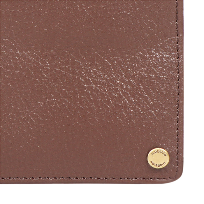 Ee 036-02  Brown Leather Bi-Fold Wallet