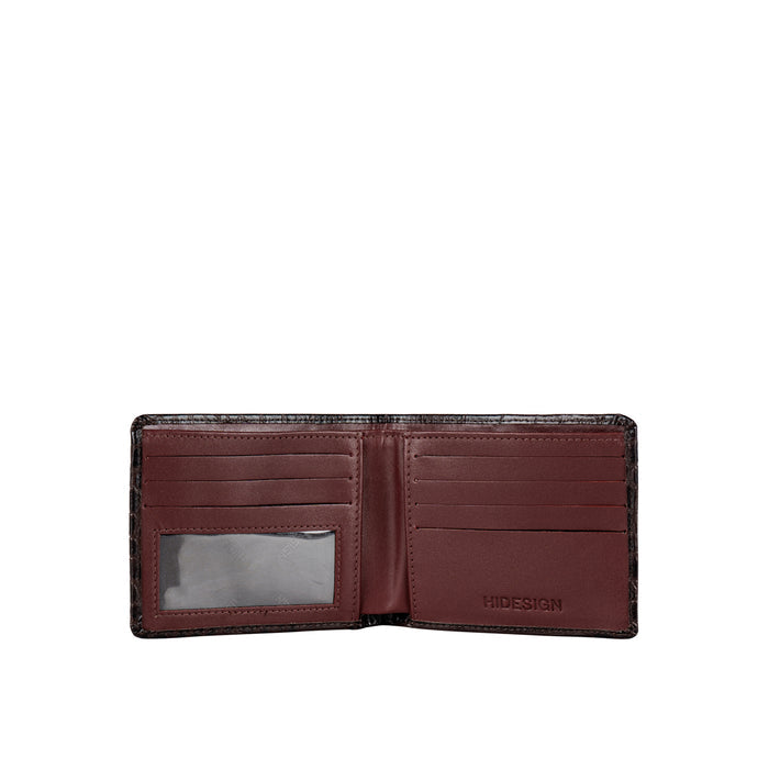 Ee 036-02  Brown Leather Bi-Fold Wallet