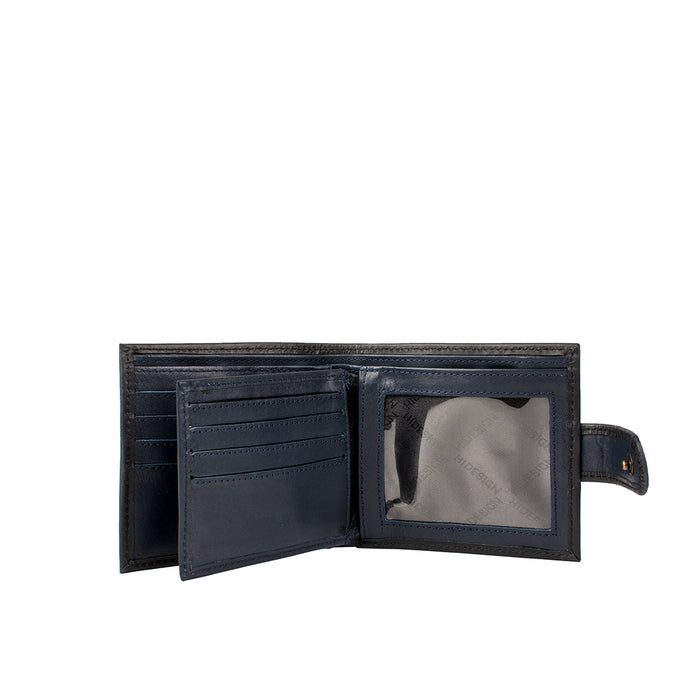 Ee 2020Sc  Black Leather Bi-Fold Wallet