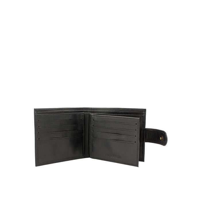 Ee 2020Sc  Black Leather Bi-Fold Wallet
