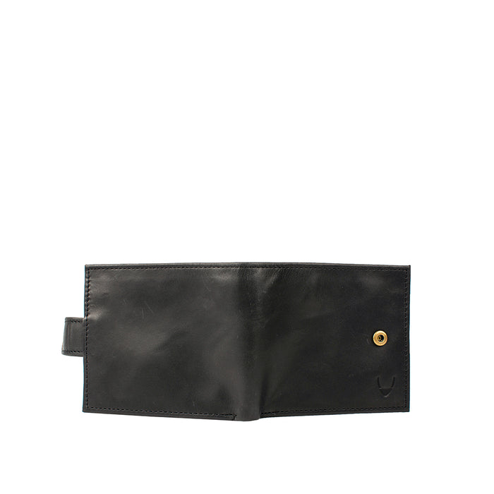 Ee 2020Sc  Black Leather Bi-Fold Wallet
