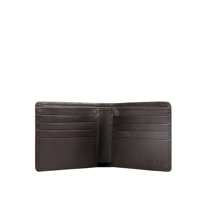 Ee 273-017  Brown Leather Bi-Fold Wallet