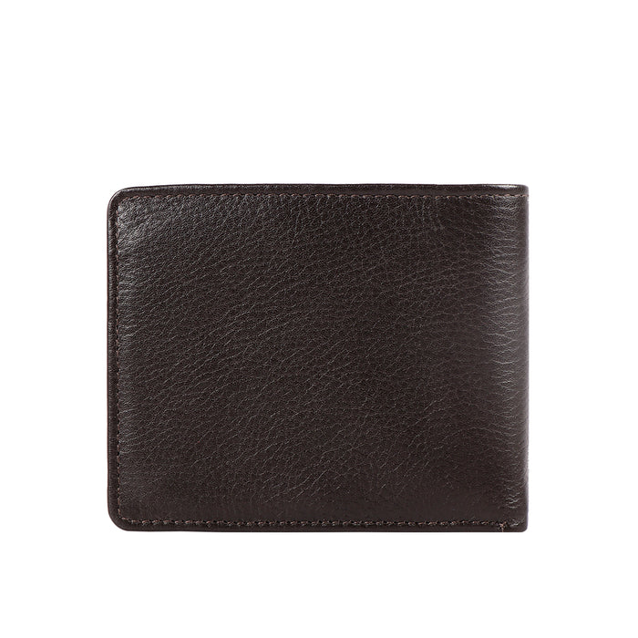 Ee 273-017  Brown Leather Bi-Fold Wallet