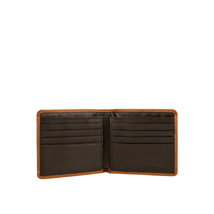 Ee 273-017  Tan Leather Bi-Fold Wallet
