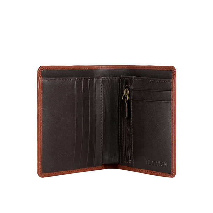 Ee 273-F150  Tan Leather Bi-Fold Wallet