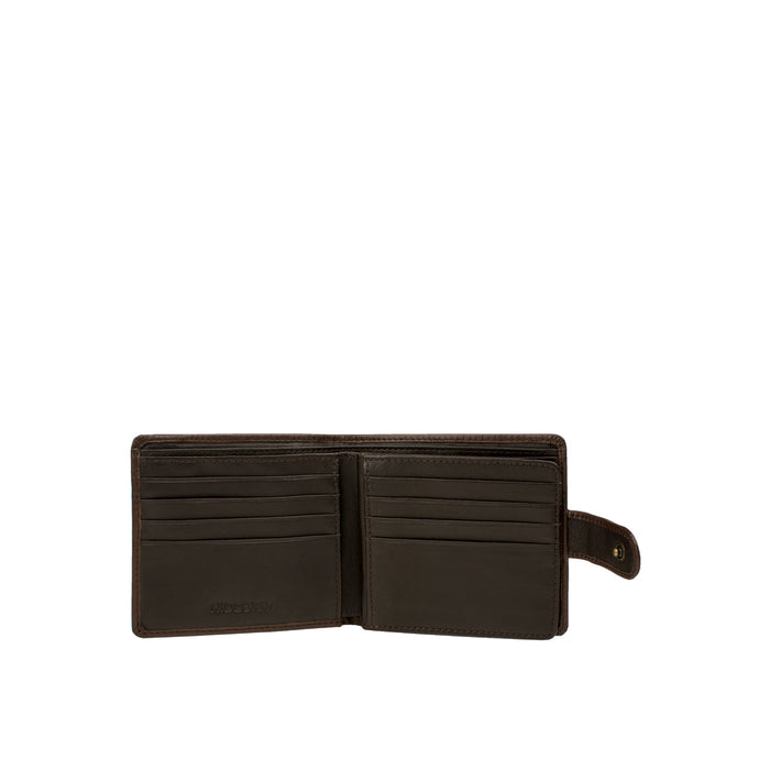 Ee 277-2020  Brown Leather Bi-Fold Wallet