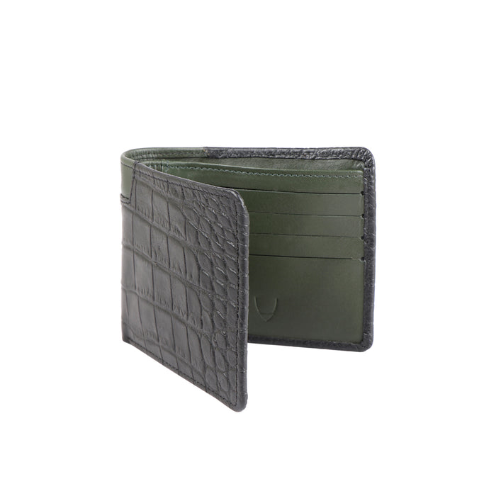 Ee 311-36  Black Leather Bi-Fold Wallet