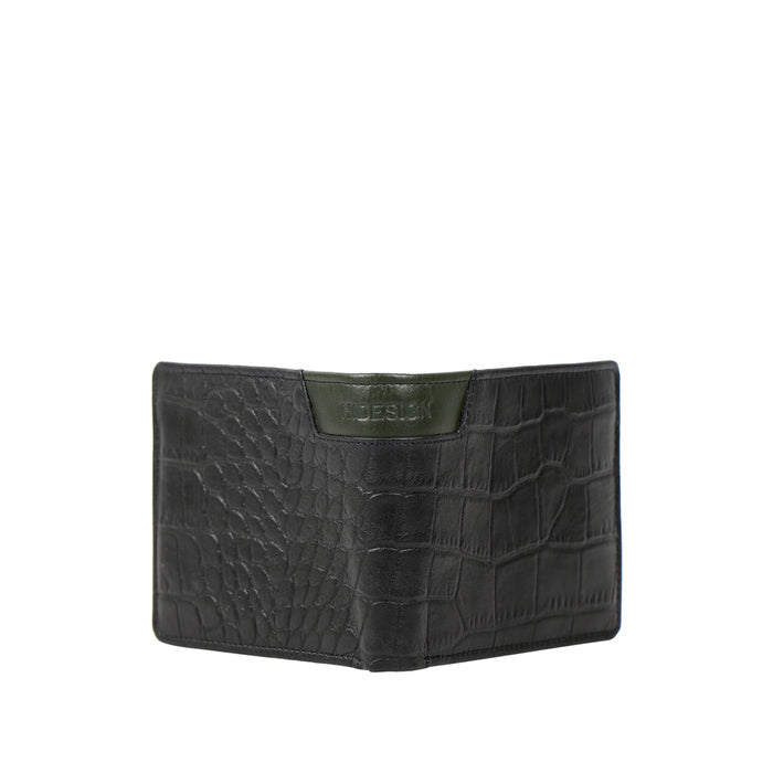 Ee 311-36  Black Leather Bi-Fold Wallet