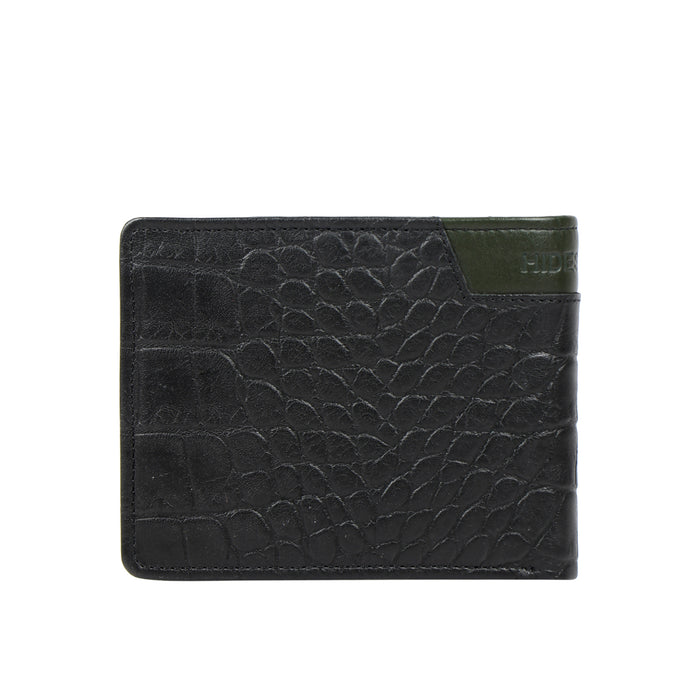 Ee 311-36  Black Leather Bi-Fold Wallet