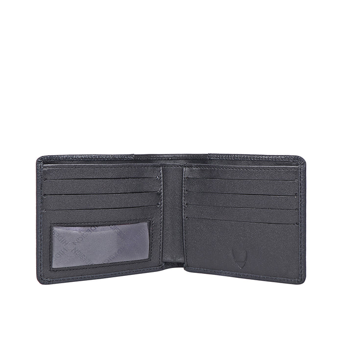 Ee 311-36  Blue Leather Bi-Fold Wallet