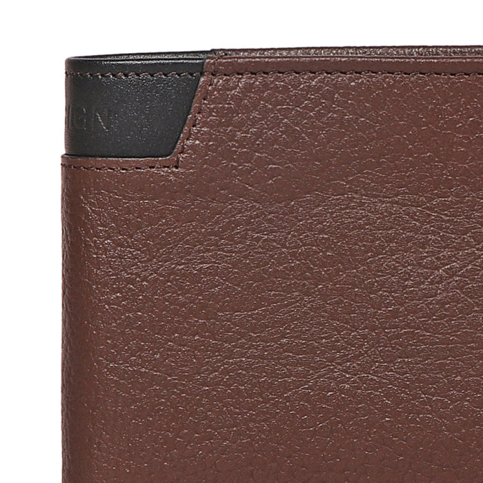 Ee 311-36  Brown Leather Bi-Fold Wallet