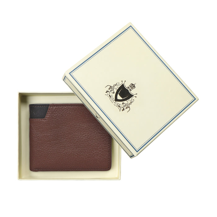 Ee 311-36  Brown Leather Bi-Fold Wallet