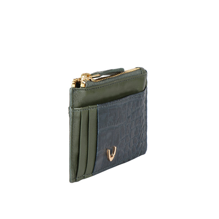 Ee 325-Ch Green Leather Card Holder