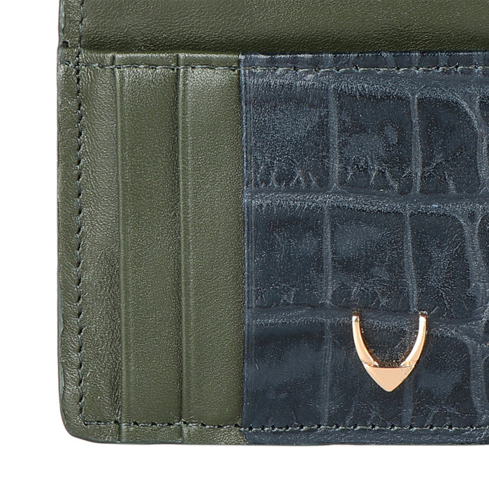 Ee 325-Ch Green Leather Card Holder