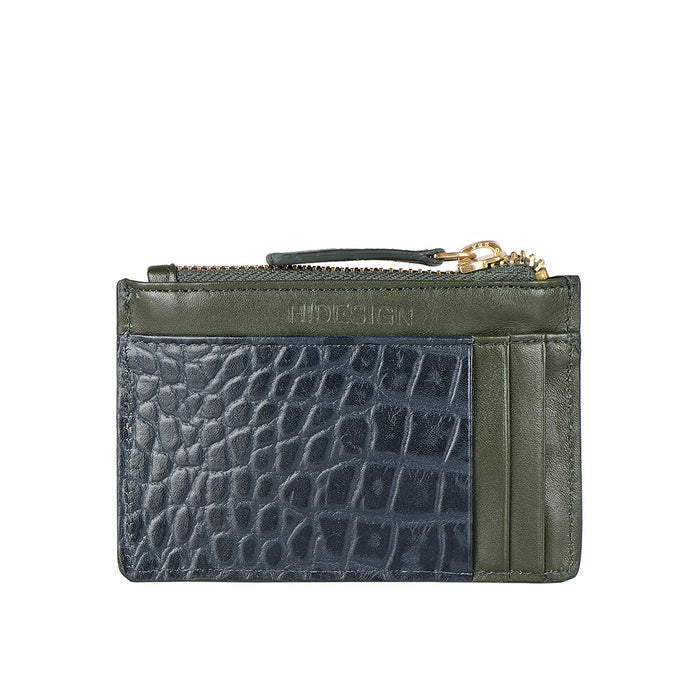 Ee 325-Ch Green Leather Card Holder
