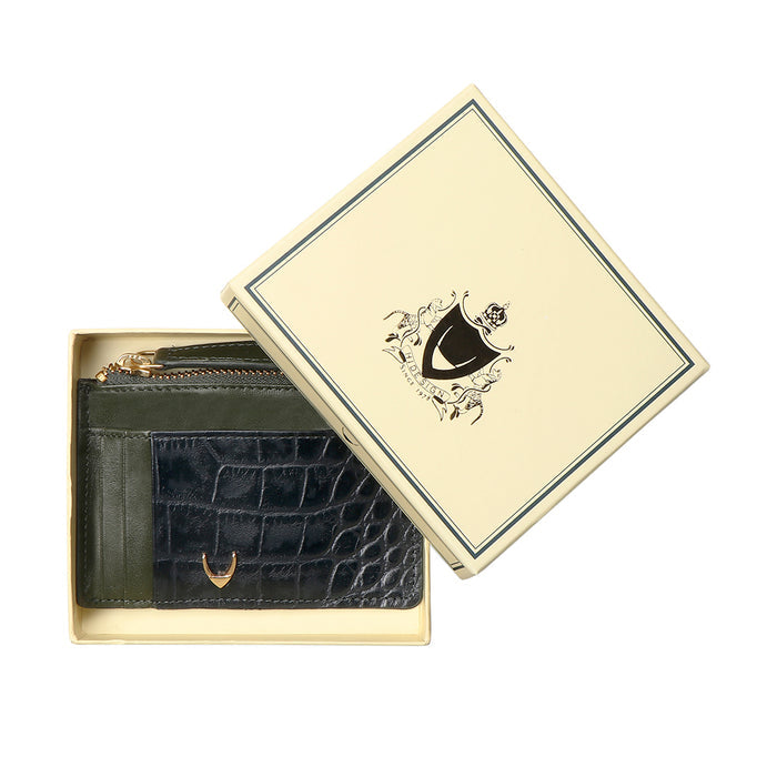 Ee 325-Ch Green Leather Card Holder