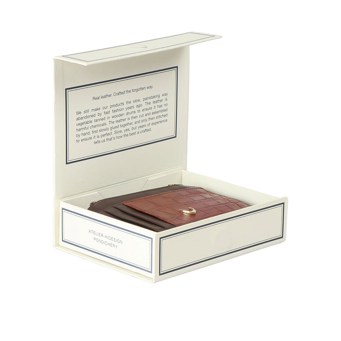 Ee 325-Ch Tan Leather Card Holder