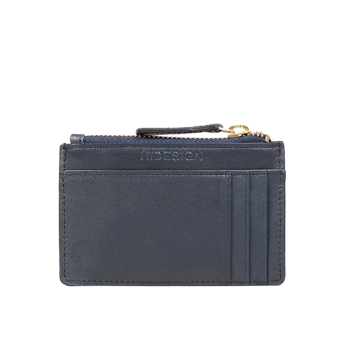 Ee 326-Ch Blue Leather Card Holder