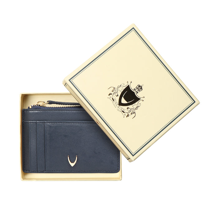 Ee 326-Ch Blue Leather Card Holder