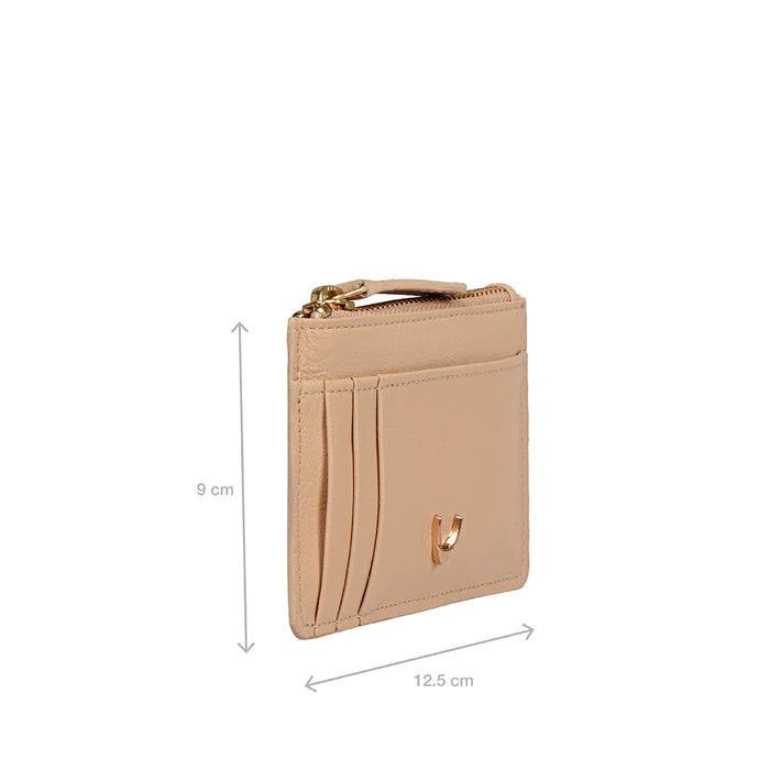Ee 326 Ch Nude Leather Card Holder