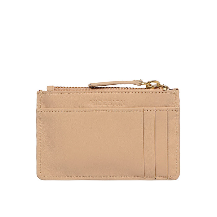 Ee 326 Ch Nude Leather Card Holder