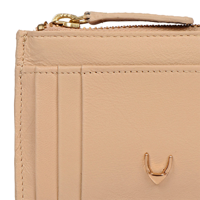 Ee 326 Ch Nude Leather Card Holder