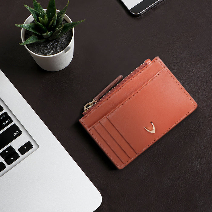 Ee 326-Ch Tan Leather Card Holder