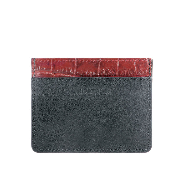 Ee 327-Ch Black Leather Card Holder