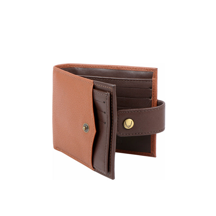 Ee 331-017 Tan Leather Bi-Fold Wallet