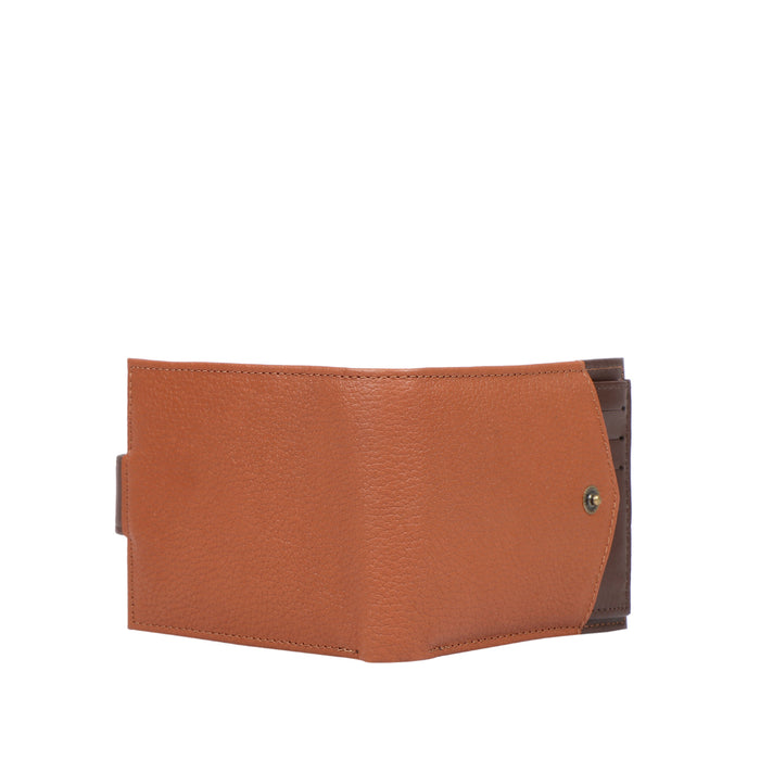 Ee 331-017 Tan Leather Bi-Fold Wallet