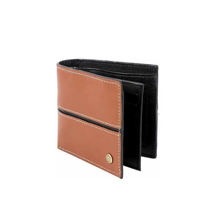 Ee 336-2020 Tan Leather Bi-Fold Wallet