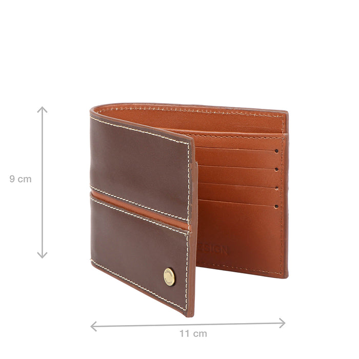 Ee 337-017 Brown Leather Bi-Fold Wallet