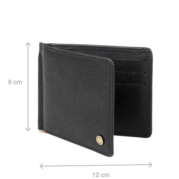 Ee 338-Mc Black Leather Money Clip