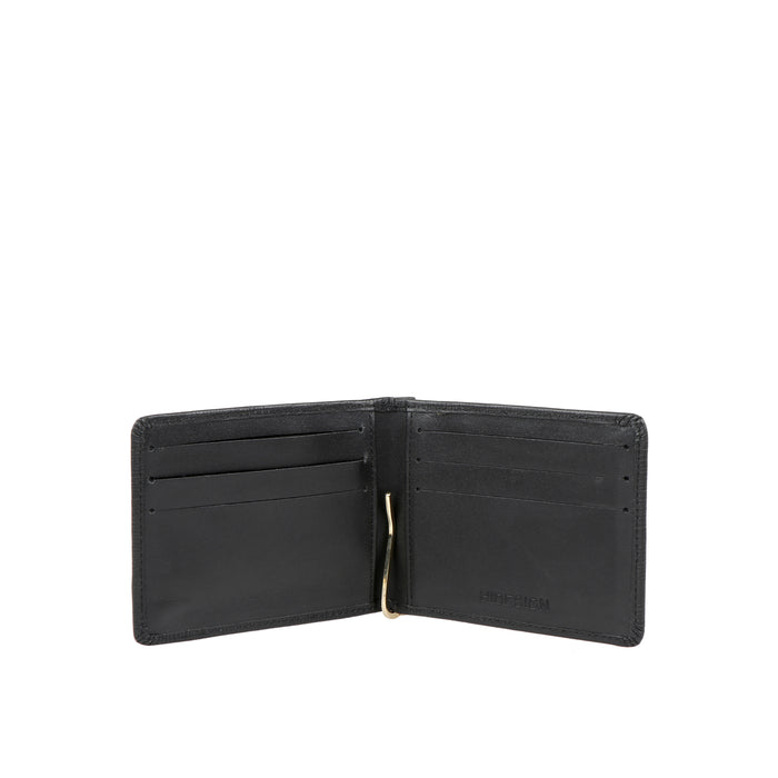 Ee 338-Mc Black Leather Money Clip