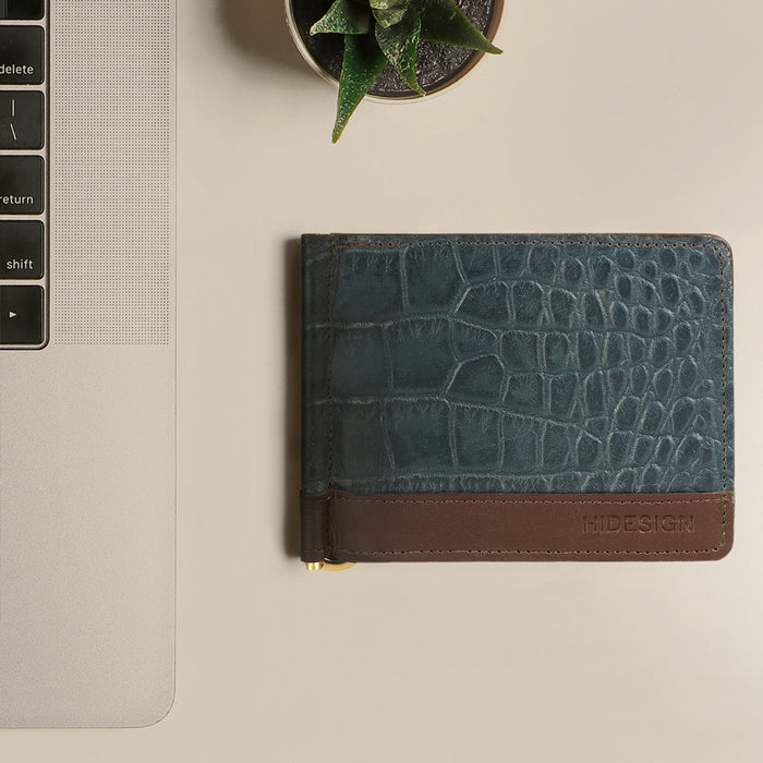 Ee 346-315 Black Leather Money Clip