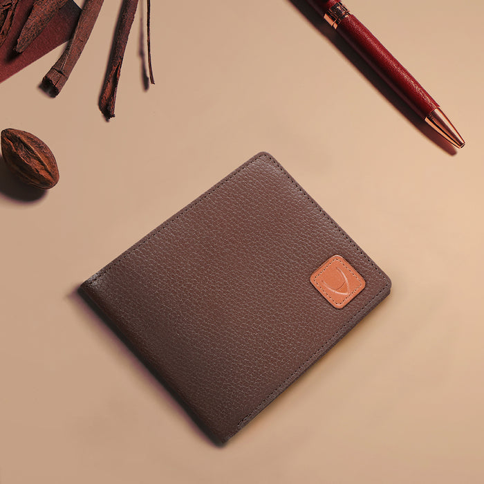 Ee 348-017 Brown Leather Bi-Fold Wallet