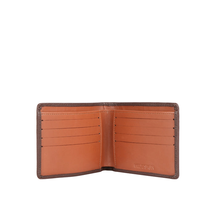 Ee 348-017 Brown Leather Bi-Fold Wallet